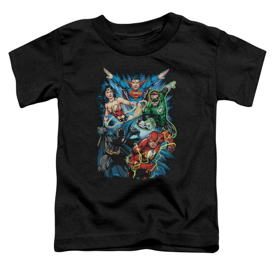 Jla - Jl Assemble - Short Sleeve Toddler Tee - Black T-shirt
