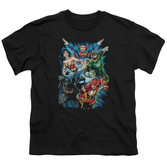 Jla - Jl Assemble - Short Sleeve Youth 18/1 - Black T-shirt