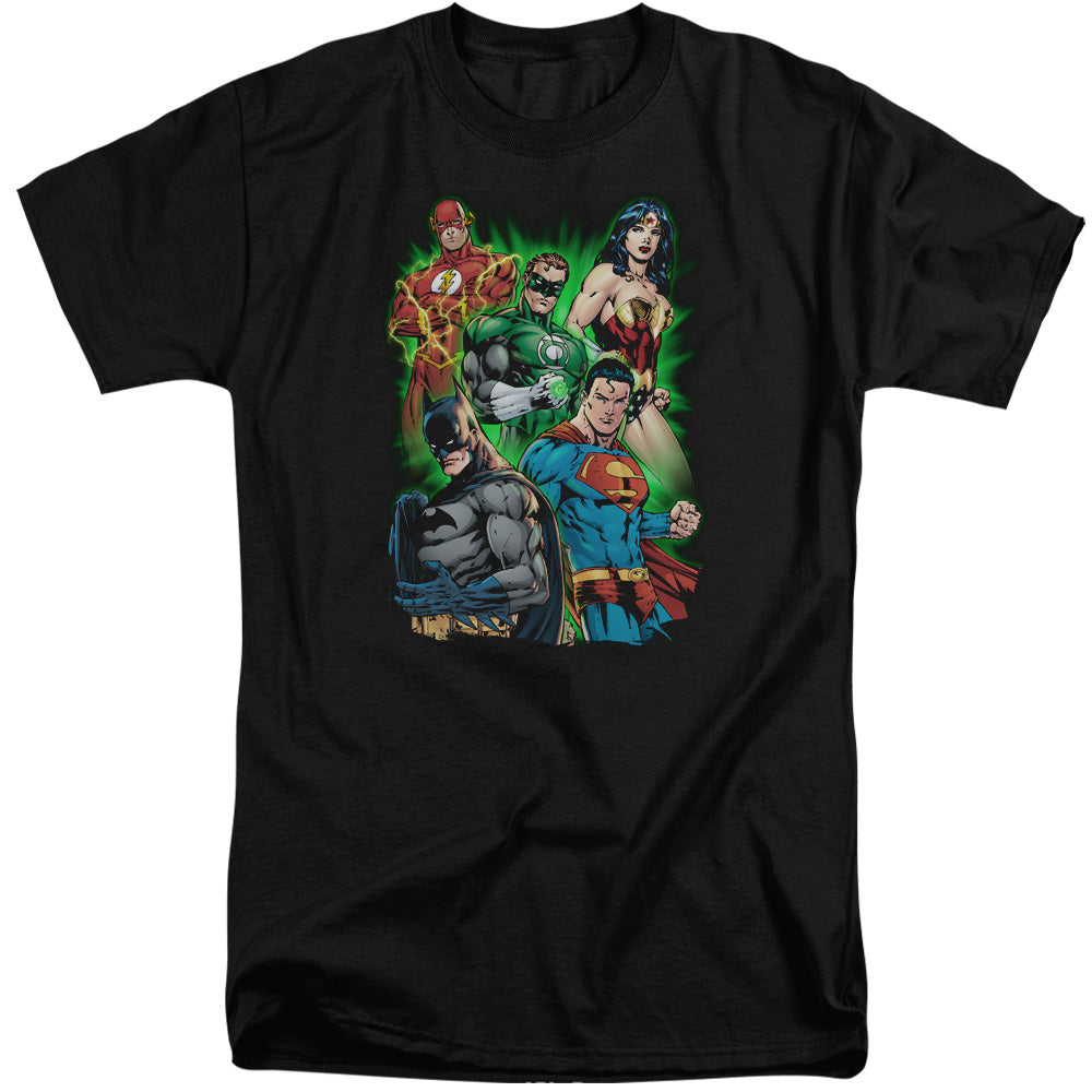 Jla - Will Power - Short Sleeve Adult Tall - Black T-shirt