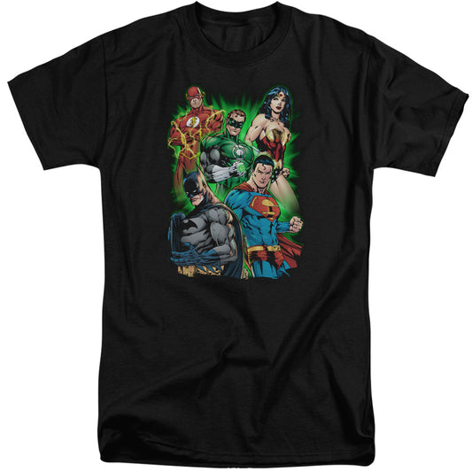 Jla - Will Power - Short Sleeve Adult Tall - Black T-shirt