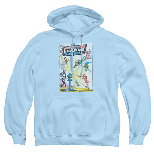 Jla - Vintage Cover 12 - Adult Pull-over Hoodie - Light Blue