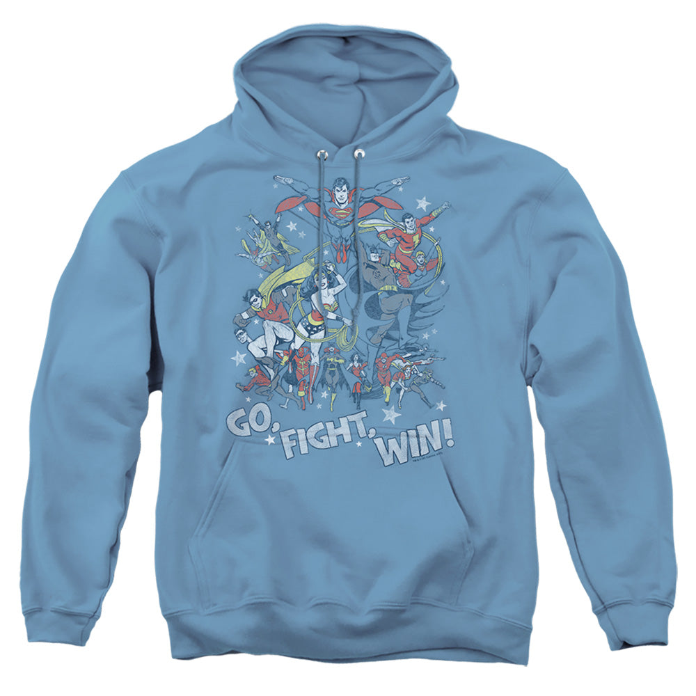 Jla  Go Fight Win - Adult Pull-over Hoodie - Carolina Blue