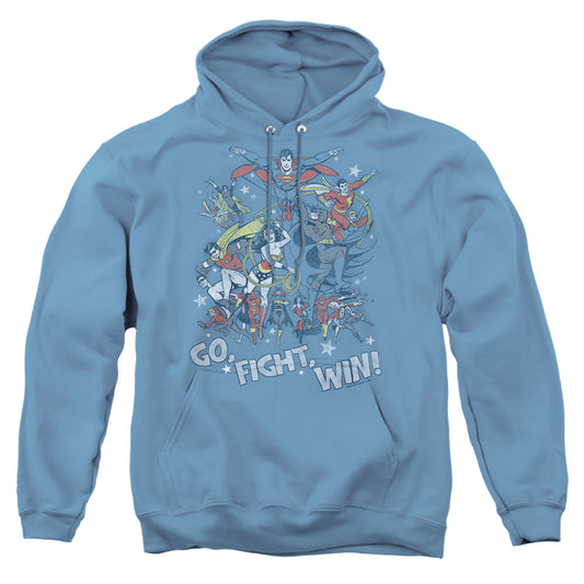 Jla  Go Fight Win - Adult Pull-over Hoodie - Carolina Blue