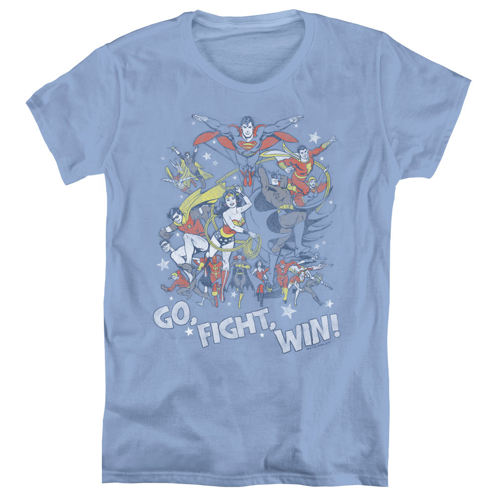 Jla -  Go Fight Win - Short Sleeve Womens Tee - Carolina Blue T-shirt