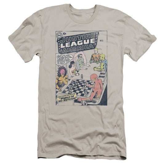 Jla - World Of No Return-premuim Canvas Adult Slim Fit 30/1 - Silver