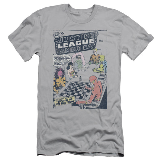 Jla - World Of No Return - Short Sleeve Adult 30/1 - Silver T-shirt