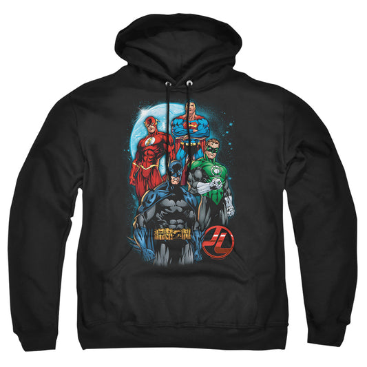 Jla - The Four - Adult Pull-over Hoodie - Black