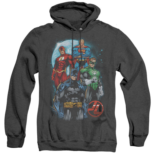 Jla - The Four - Adult Heather Hoodie - Black