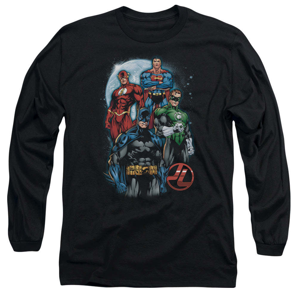 Jla - The Four - Long Sleeve Adult 18/1 - Black T-shirt