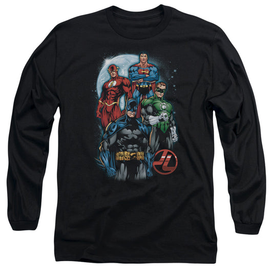 Jla - The Four - Long Sleeve Adult 18/1 - Black T-shirt