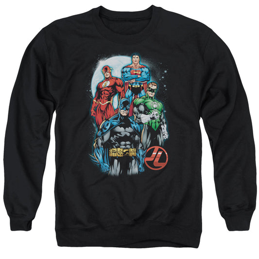 Jla - The Four - Adult Crewneck Sweatshirt - Black