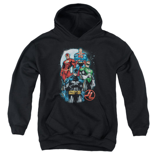 Jla - The Four - Youth Pull-over Hoodie - Black