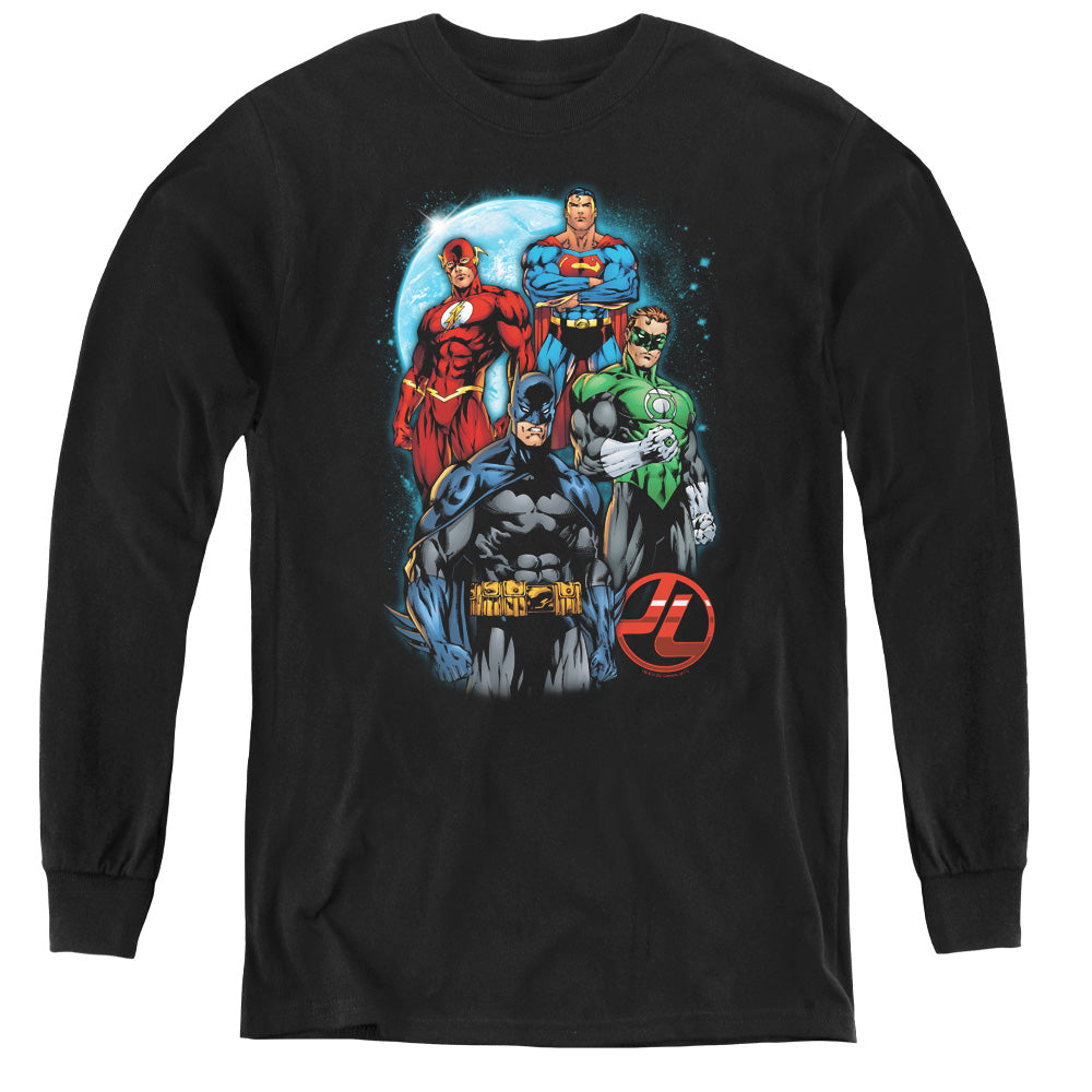 Jla - The Four - Youth Long Sleeve Tee - Black