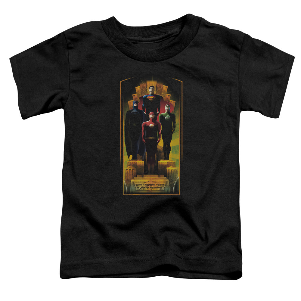 Jla - Deco - Short Sleeve Toddler Tee - Black T-shirt