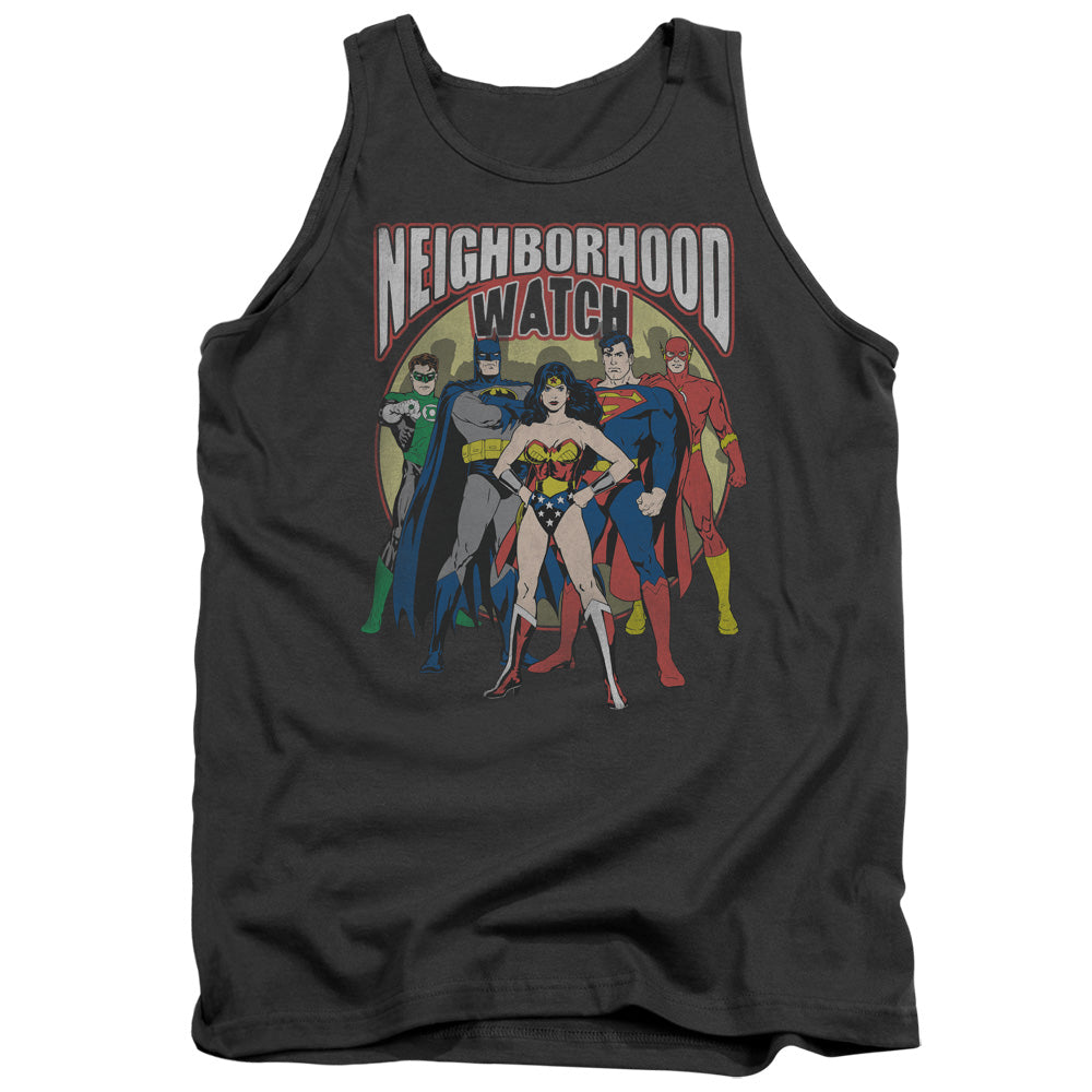 Jla - Neighborhood Watch - Adult Tank - Charcoal