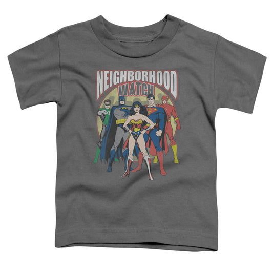 Jla - Neighborhood Watch - Short Sleeve Toddler Tee - Charcoal T-shirt