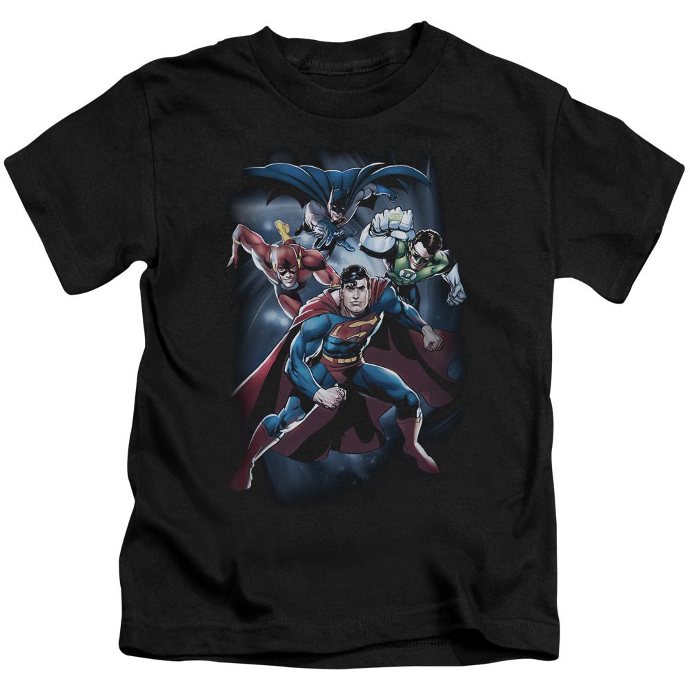 JLA COSMIC CREW - S/S JUVENILE 18/1 - BLACK - T-Shirt