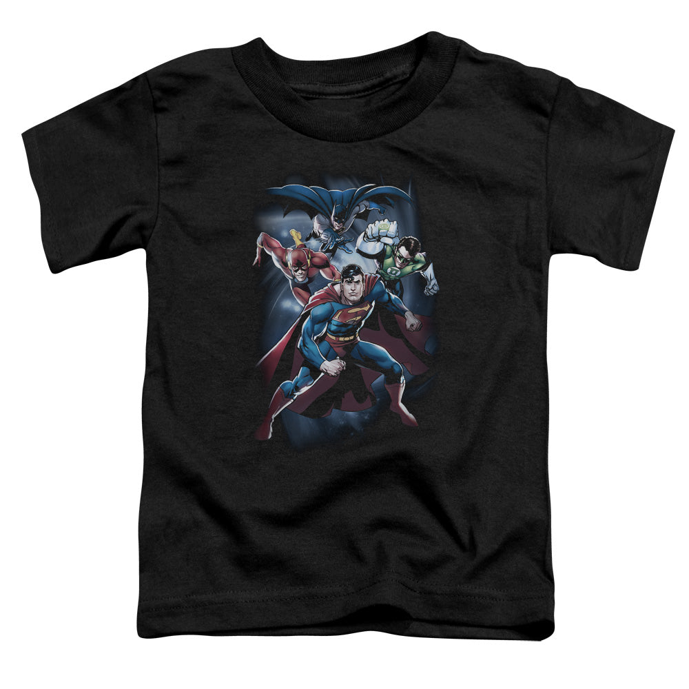 Jla - Cosmic Crew - Short Sleeve Toddler Tee - Black T-shirt