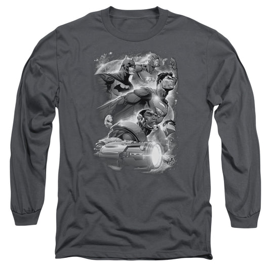 JLA ATMOSPHERIC - L/S ADULT 18/1 - CHARCOAL T-Shirt