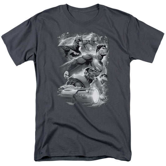 Jla - Atmospheric - Short Sleeve Adult 18/1 - Charcoal T-shirt