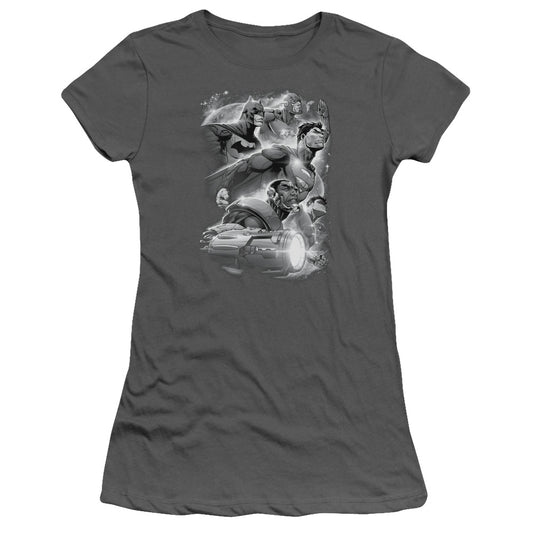 Jla - Atmospheric - Short Sleeve Junior Sheer - Charcoal T-shirt