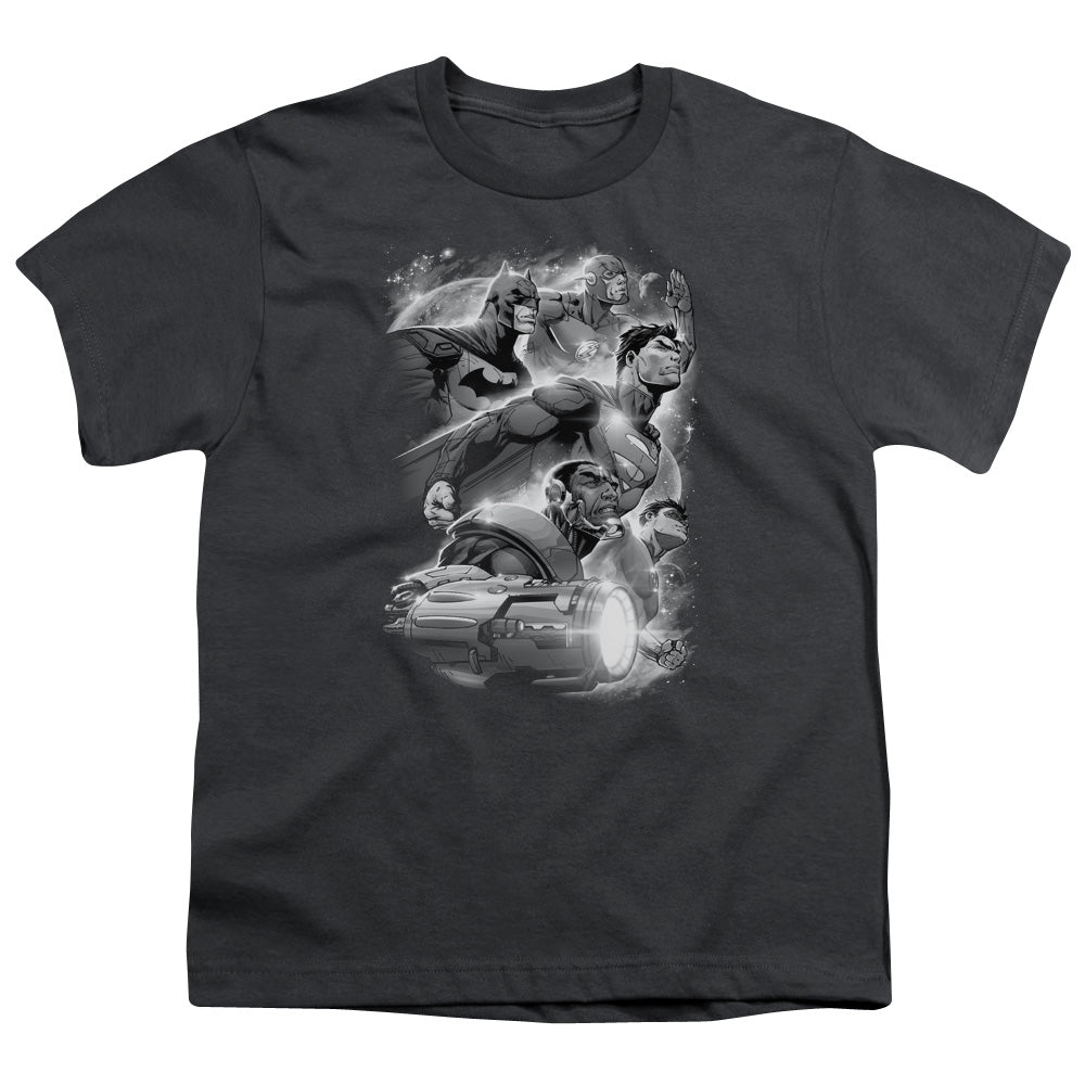 Jla - Atmospheric - Short Sleeve Youth 18/1 - Charcoal T-shirt