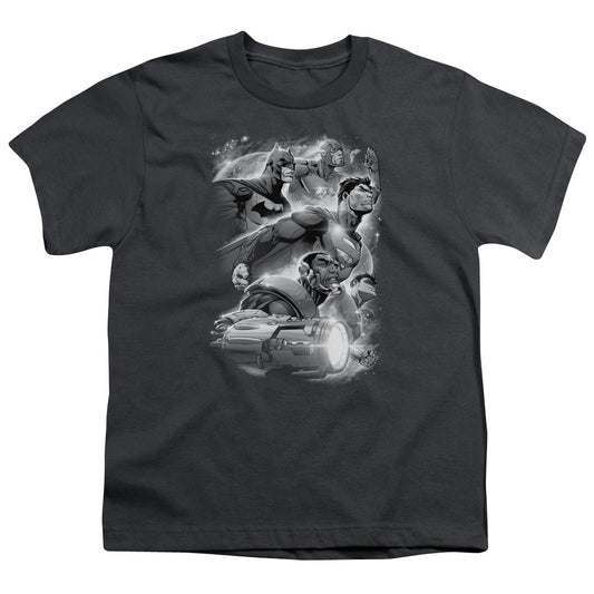 Jla - Atmospheric - Short Sleeve Youth 18/1 - Charcoal T-shirt