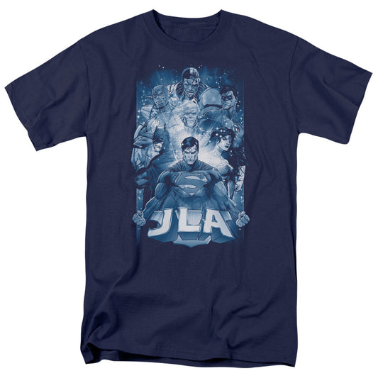 Jla - Burst - Short Sleeve Adult 18/1 - Navy T-shirt