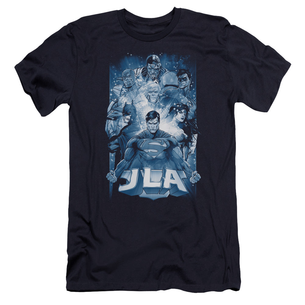 Jla - Burst-premuim Canvas Adult Slim Fit 30/1 - Navy