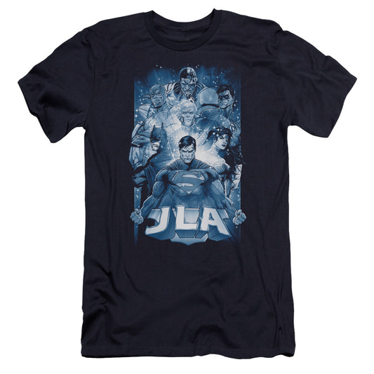 Jla - Burst-premuim Canvas Adult Slim Fit 30/1 - Navy