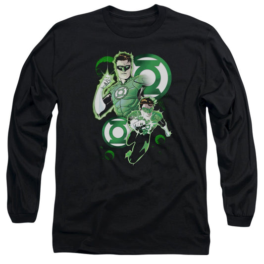 Jla - Gl In Action - Long Sleeve Adult 18/1 - Black T-shirt