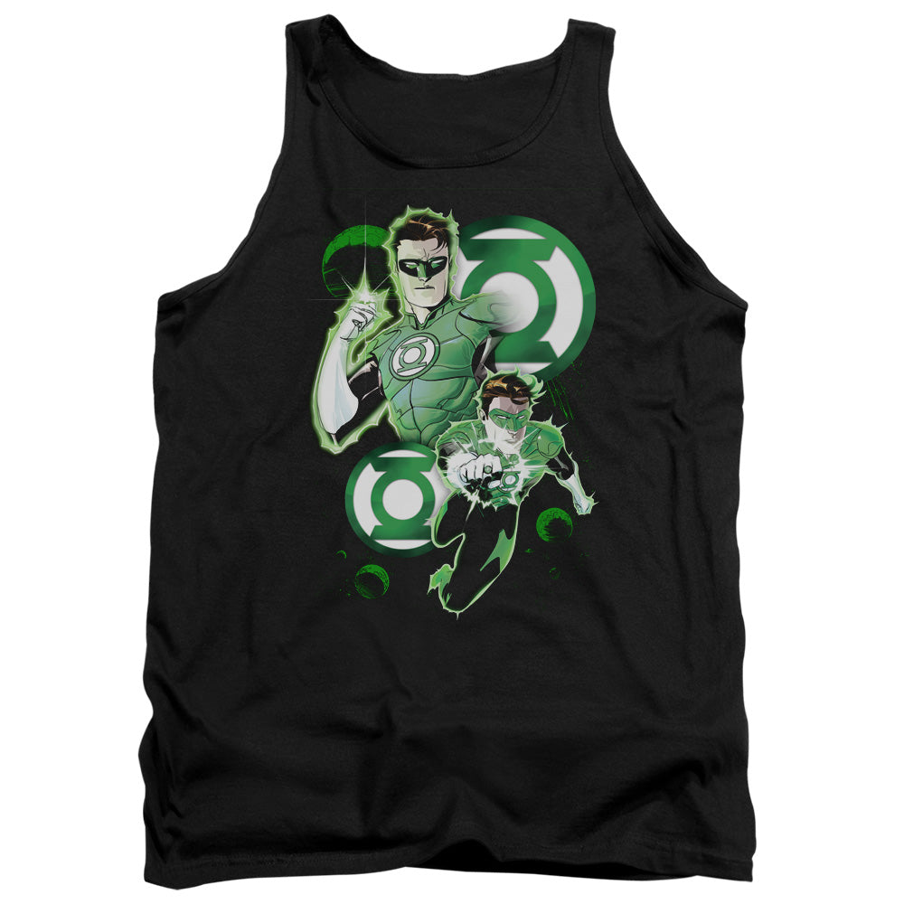 Jla - Gl In Action - Adult Tank - Black