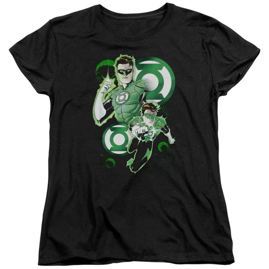 Jla - Gl In Action - Short Sleeve Womens Tee - Black T-shirt