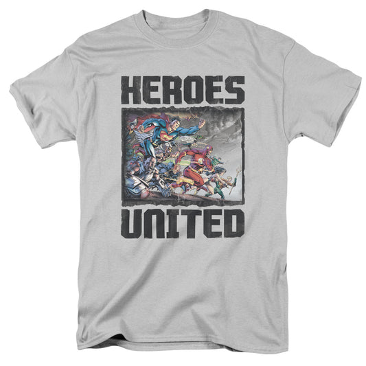 Jla - The Charge - Short Sleeve Adult 18/1 - Silver T-shirt