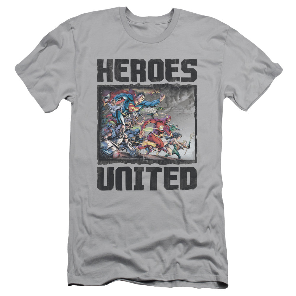 Jla - The Charge - Short Sleeve Adult 30/1 - Silver T-shirt