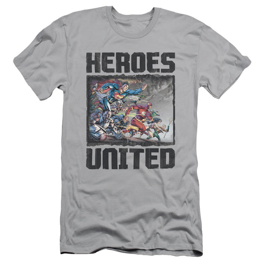 Jla - The Charge - Short Sleeve Adult 30/1 - Silver T-shirt
