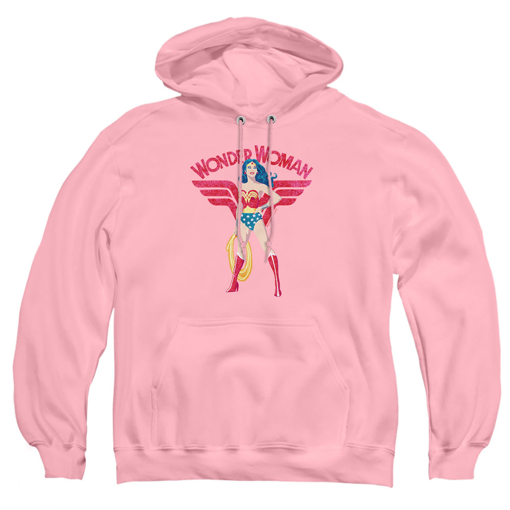 Jla - Ww Sparkle - Adult Pull-over Hoodie - Pink