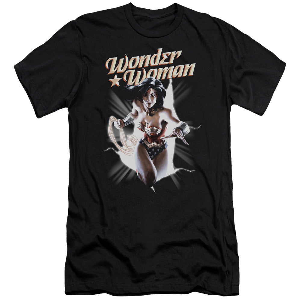 Jla - Ww Break Out - Short Sleeve Adult 30/1 - Black T-shirt