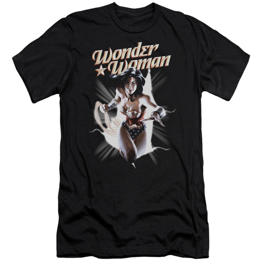 Jla - Ww Break Out - Short Sleeve Adult 30/1 - Black T-shirt