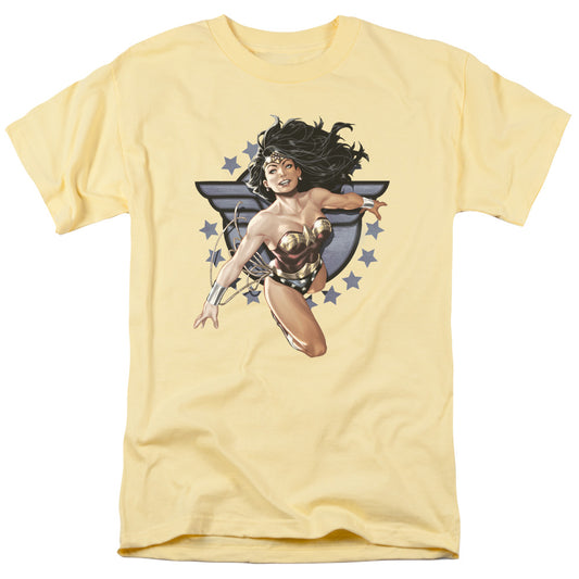 Jla - Ww All Star - Short Sleeve Adult 18/1 - Banana T-shirt