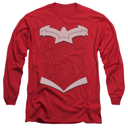Jla - New Ww Uniform - Long Sleeve Adult 18/1 - Red T-shirt