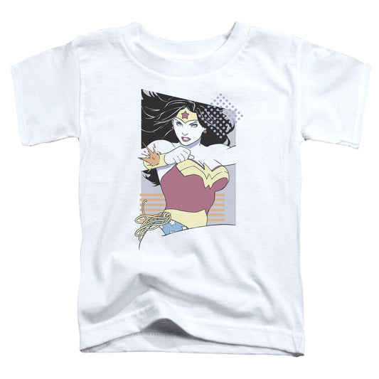 Jla - Ww 80s Minimal - Short Sleeve Toddler Tee - White T-shirt
