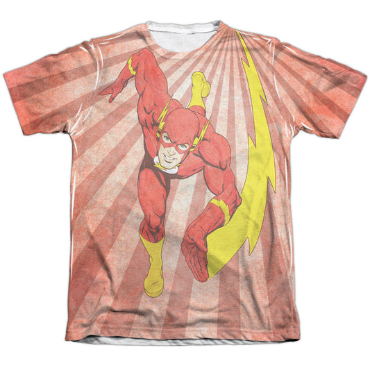 Jla - Speed Of Light - Adult 65/35 Poly/cotton Short Sleeve Tee - White T-shirt