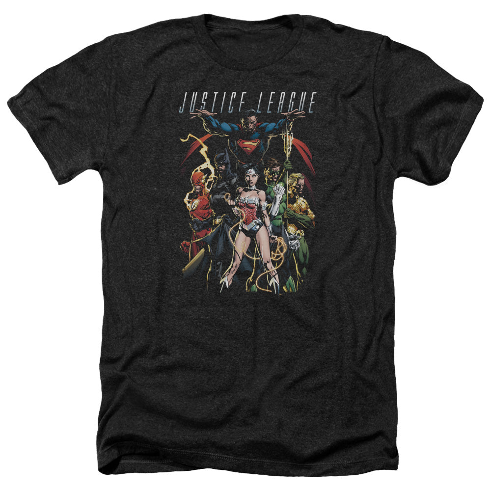 Jla - Dark Days - Adult Heather-black