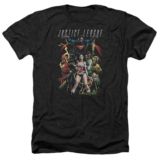 Jla - Dark Days - Adult Heather-black
