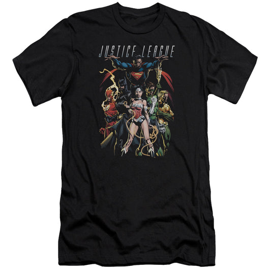 JLA DARK DAYS - S/S ADULT 30/1 - BLACK T-Shirt