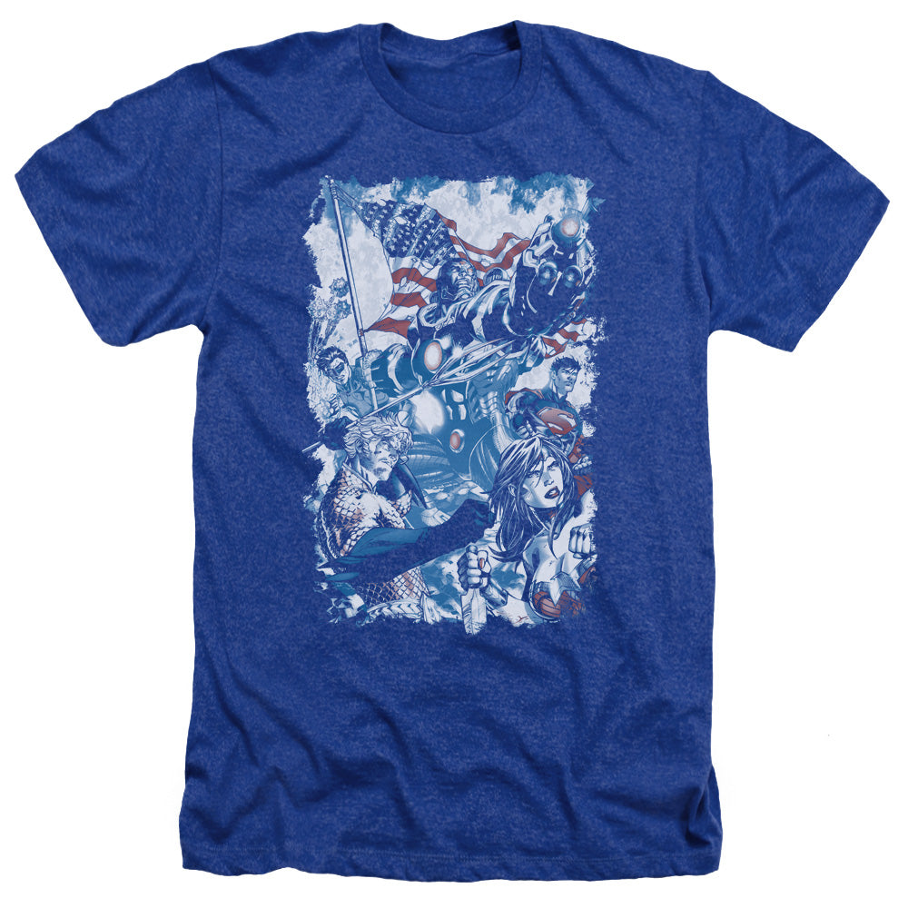 Jla American Justice - Adult Heather - Royal Blue
