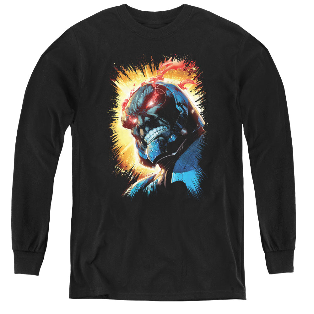 Jla Darkseid Is - Youth Long Sleeve Tee - Black
