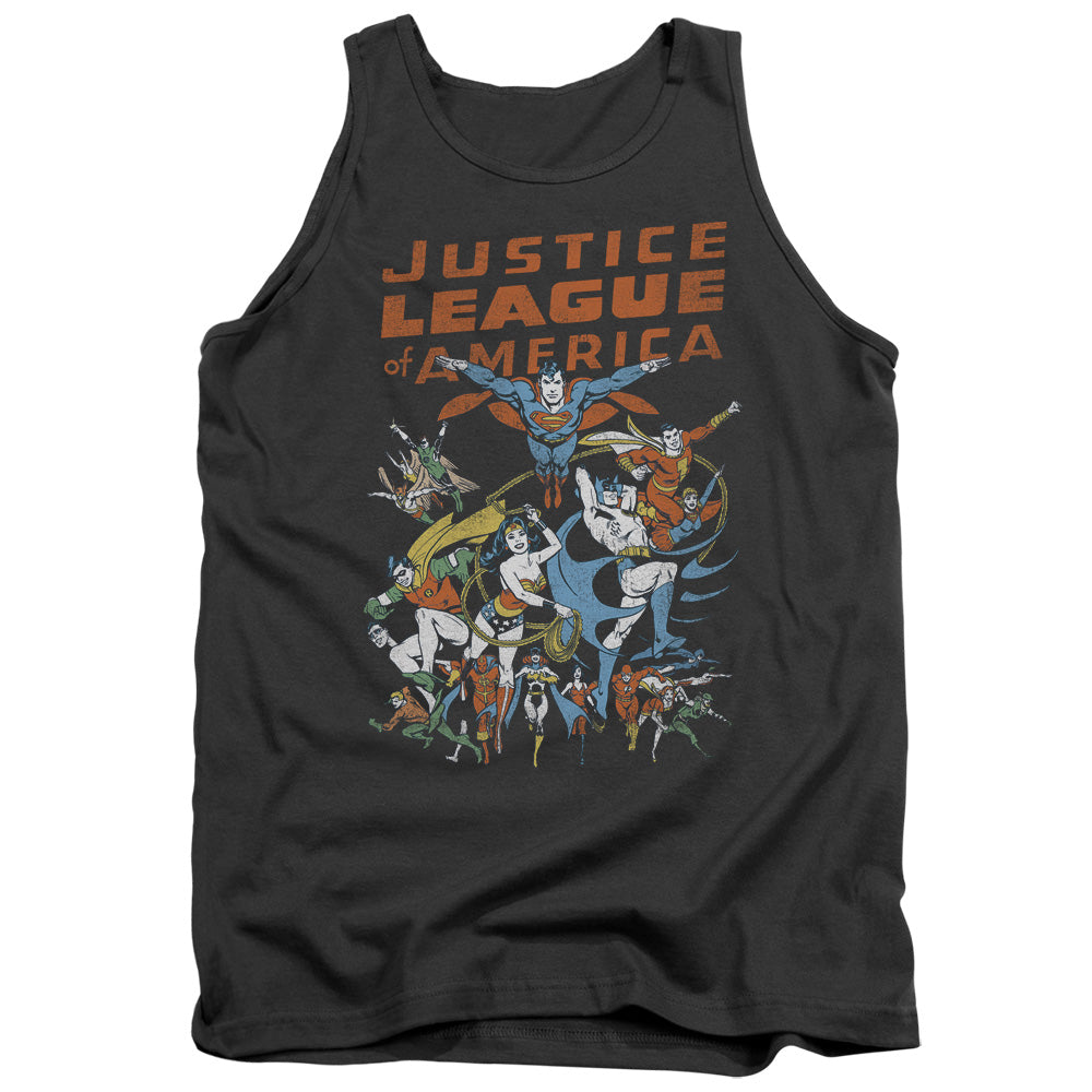 Jla - Big Group - Adult Tank - Charcoal