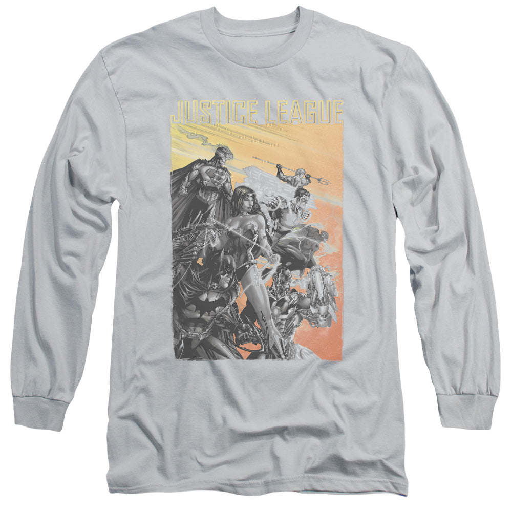 JLA RED DAWN - L/S ADULT 18/1 - SILVER T-Shirt